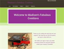 Tablet Screenshot of madisonsfabcreations.com